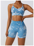 Custom Printing Seamless High Waist Shorts Crop Bra Lightweight Soft Breathable Stretchy Yoga Set