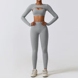 High Stretchy Comfortable Leggings Gym Fitness Nude Skin Waistcoat Bra Set Quick Dry Women Yoga 3 Pieces Set