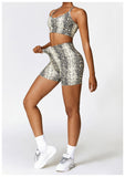Custom Printing Seamless High Waist Shorts Crop Bra Lightweight Soft Breathable Stretchy Yoga Set