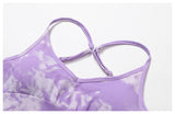 Custom Logo Tie Dye Sports Seamless Bra And Legging Outfit Workout Yoga Fitness Wear Sets For Women