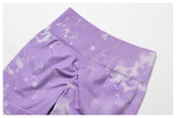 Custom Logo Tie Dye Sports Seamless Bra And Legging Outfit Workout Yoga Fitness Wear Sets For Women