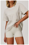 Oversize O Neck Cool Feeling Activewear T-shirt