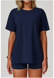 Oversize O Neck Cool Feeling Activewear T-shirt