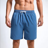 Custom men’s fitness shorts beach bottom men pockets shorts with lining