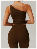 2025 New Design Fashion One Shoulder Cloud Sense Crop Tops