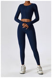Low MOQ High Quality Fitness Fashion Long Sleeve Tops With Button