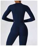 Low MOQ High Quality Fitness Fashion Long Sleeve Tops With Button
