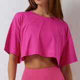 Recycled Material Oversize Women Crop Tops T-shirt