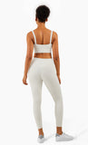  Bra Yoga High Waist Leggings Sets Workout Outfits 2 Piece