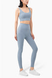 Women Solid Tracksuit Workout Outfits Sports Bra Set Yoga Sets for Women