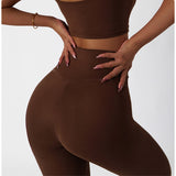High Waisted Soft Material Butt Lifting Recycled Yoga Pants