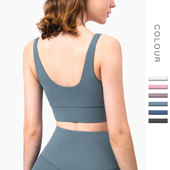 Women's Scallop U back Yoga Sports Bra