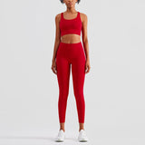 Women Solid Tracksuit Workout Outfits Sports Bra Set Yoga Sets for Women