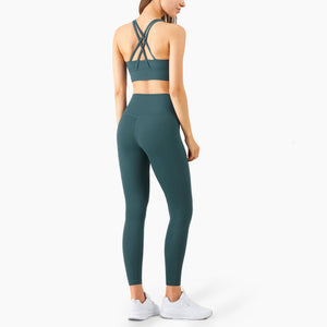 Women Solid Tracksuit Workout Outfits Sports Bra Set Yoga Sets for Women