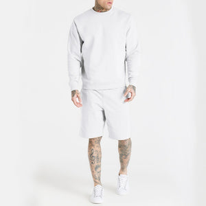 2022 Sportswear Long Sleeve Hoodie and Shorts Set Men's  Outfits  2 Piece Tracksuit