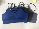 Workout Sets 3 Piece Long Sleeve Crop Tank Top + Sport Bra + Leggings