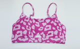Athletic Leopard Print Leggings and Sports Bra Set Gym Clothes