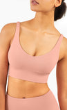 Women's Scallop U back Yoga Sports Bra