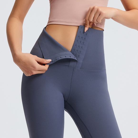 Invisible Breasted Full Length Pants Yoga Leggings