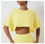 Recycled Material Oversize Women Crop Tops T-shirt