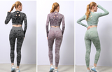 Wholesale Free Sample Ropa De Deportiva Mujer Workout Clothing Three Pieces Seamless Women Gym Yoga Wear Set