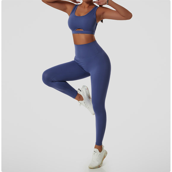 Recycled Material Sports Bra And Leggings Set