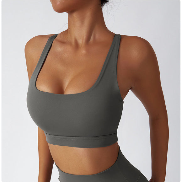 Recycled Material Race Back Sports Bra