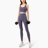 Women Solid Tracksuit Workout Outfits Sports Bra Set Yoga Sets for Women