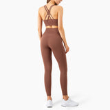 Women Solid Tracksuit Workout Outfits Sports Bra Set Yoga Sets for Women