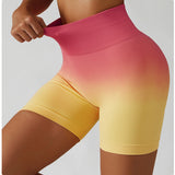 Tie Dye High Waist Butt Lifting Seamless Bike Shorts Workout Yoga Running Shorts