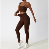 High Waisted Soft Material Butt Lifting Recycled Yoga Pants