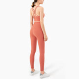 Women Solid Tracksuit Workout Outfits Sports Bra Set Yoga Sets for Women