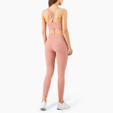 Women Solid Tracksuit Workout Outfits Sports Bra Set Yoga Sets for Women