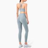 Women Solid Tracksuit Workout Outfits Sports Bra Set Yoga Sets for Women