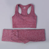Free Sample Wholesale Seamless High Waisted Yoga Pants Ribbed Leggings And Crop Top Set 3 Pieces