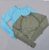 Free Sample Wholesale Seamless High Waisted Yoga Pants Ribbed Leggings And Crop Top Set 3 Pieces