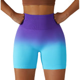 Tie Dye High Waist Butt Lifting Seamless Bike Shorts Workout Yoga Running Shorts