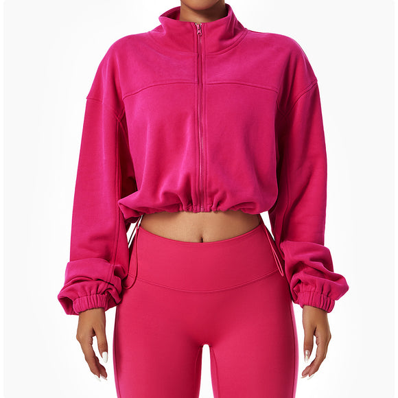  Plus Size ComfortSoft French Terry Zip Up  Women's Sweatshirt Hoodie