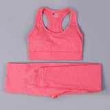 Free Sample Wholesale Seamless High Waisted Yoga Pants Ribbed Leggings And Crop Top Set 3 Pieces
