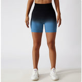 Tie Dye High Waist Butt Lifting Seamless Bike Shorts Workout Yoga Running Shorts