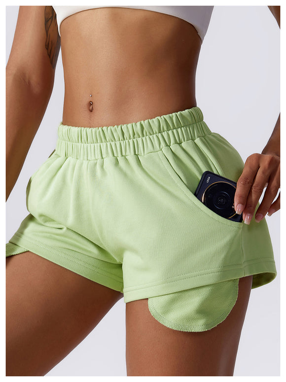 Women Soft Casual Pants Plain Short Joggers