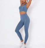 Seamless 2 Piece Sport Bra High Waist Yoga Leggings Sets