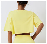 Recycled Material Oversize Women Crop Tops T-shirt