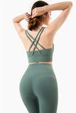 Women Solid Tracksuit Workout Outfits Sports Bra Set Yoga Sets for Women