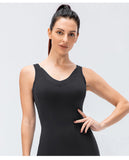 Sexy Bodycon Sleeveless V Neck One Piece Jumpsuit Romper