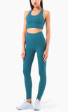  2 Piece Set Yoga Sports Bra and Leggings Fitness Activewear