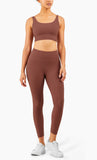  Bra Yoga High Waist Leggings Sets Workout Outfits 2 Piece