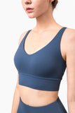 Women's Scallop U back Yoga Sports Bra