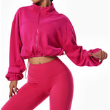  Plus Size ComfortSoft French Terry Zip Up  Women's Sweatshirt Hoodie