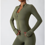 Lightweight Zip Up Yoga Jacket Cropped Athletic Slim Fit Tops